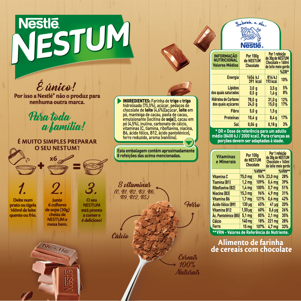 Nestum Chocolate Nestlé Continente Online